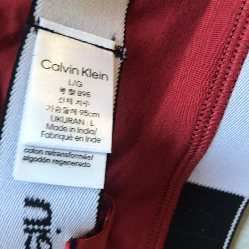 NEW‎ Calvin Klein 1996 Cotton Unlined Bralette. Large